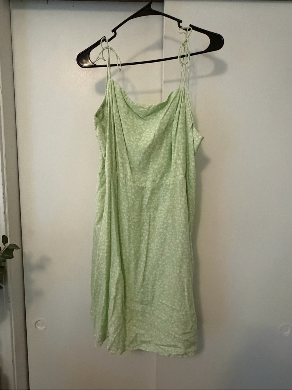 Old Navy Pale Green Tie-Shoulder Slip Dress
